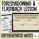 Foreshadowing and Flashback Mini Lesson, Slides, Notes, an