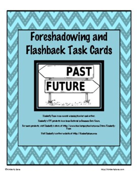 Preview of Foreshadowing and Flashback Task Cards