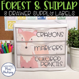 Forest 3 Drawer Supply Labels
