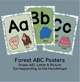 Forest ABC Posters - ASL Drawn Pictures