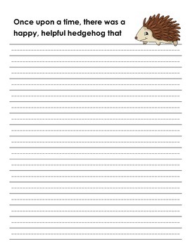 Forest Animal Alliteration Story Starter Writing Paper by MyAceStraw