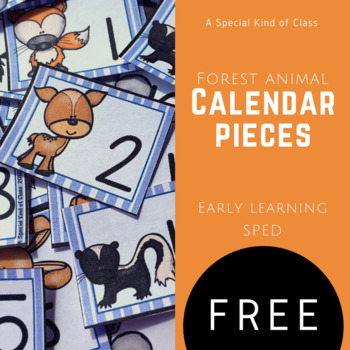 Forest Animal Calendar Numbers by A Special Kind of Class | TPT