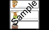 Forest Animal Classroom Desk Name Tags