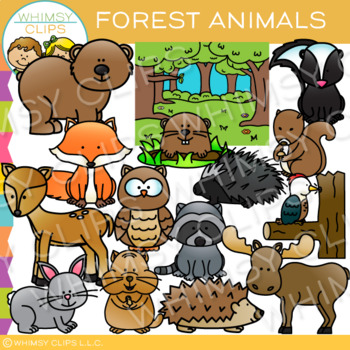 Preview of Woodland Forest Animal Clip Art