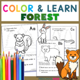 Forest Animal Coloring Pages With Animal Science Facts