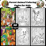 Forest Animal Coloring Pages for kids
