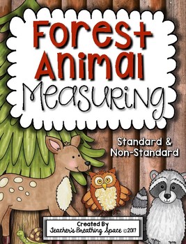 Preview of Forest Animal Measuring Book and Measurement Math Center