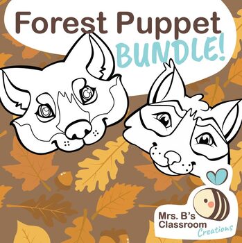 Preview of Forest Animal Paper Bag Puppet Bundle