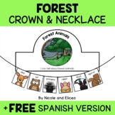Forest Animal Activity Crown and Necklace