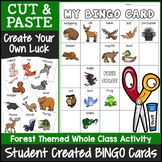 Forest Animals Bingo | Cut and Paste Activities Bingo Template