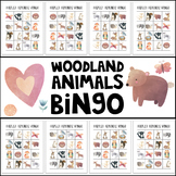 Woodland Forest Animals Bingo Game