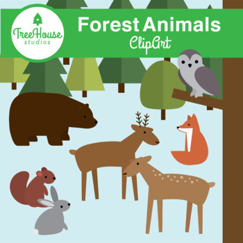 Preview of Forest Animals Clip Art
