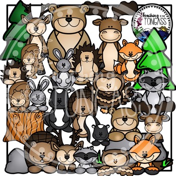 Forest Animals Clipart By Teaching In The Tongass Tpt