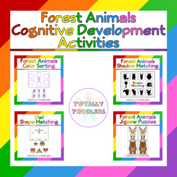 Preview of Forest Animals | Cognitive Development Activities 