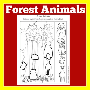 Forest Animals Worksheets Teaching Resources | TPT