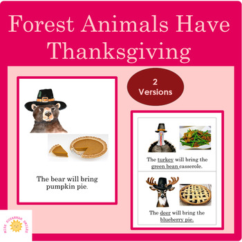 Preview of Forest Animals Have Thanksgiving Dinner