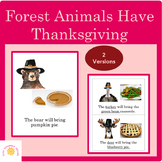 Forest Animals Have Thanksgiving Dinner