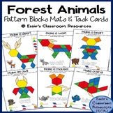 Forest Animals Pattern Blocks Mats & Task Cards