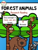 Forest Animals Research Reading