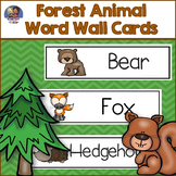 Forest Animals Word Wall Cards