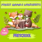 Forest Animals - Worksheets Games Puzzles Fun Activity for Kids