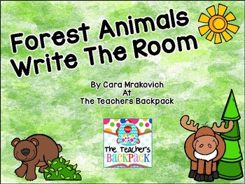 Forest Animals Write the Room by Cara Mrakovich | TPT