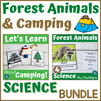 Preview of Forest Animals and Camping Science and STEM Activities and Games