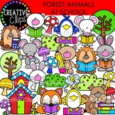 Forest Animals at School Clipart {Forest Animal Clipart}