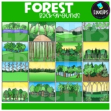 Forest Backgrounds Clip Art Set {Educlips Clipart}