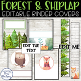 Forest Binder Covers and Spine Labels