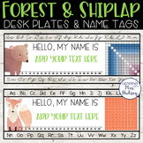 Forest Desk Name Tags - Student Name Tags