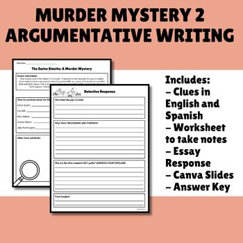 Preview of Forest Detective: ELA Murder Mystery-Argumentative Writing & Evidence Grades 6-9