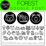 Forest Doodle FONT {Creative Clips Clipart}