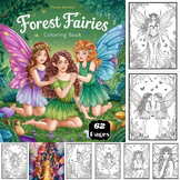 Forest Fairies Coloring Pages for kids