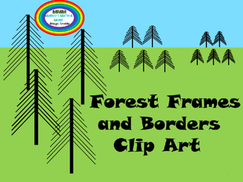 Preview of Forest Frames and Borders Clip Art