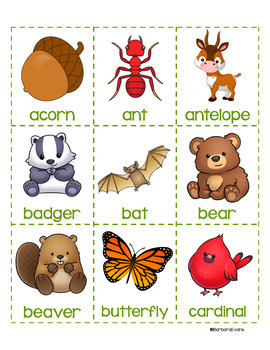 ALPHABETICAL ORDER LITERACY CENTER Forest Theme Differentiated | TpT