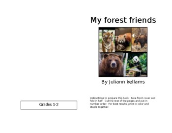 Preview of Forest Friends Book Grades1-2