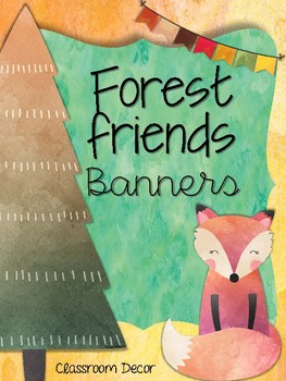 Preview of Forest Friends Classroom Banners