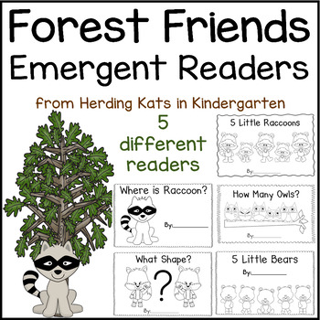 Preview of Woodland Animals Emergent Readers