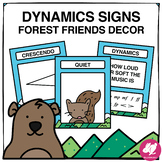 Forest Friends Music Classroom Decor: Dynamics Posters/Sig