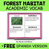 Forest Habitat Projectable Academic Vocabulary