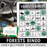 Forests Bingo Game and Activities