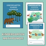 Forest Kindergarten Math Workbook Bundle, Numbers, Additio