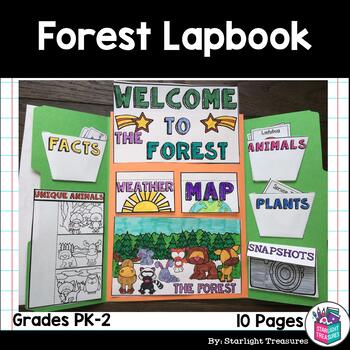 Preview of Forest Lapbook for Early Learners - Animal Habitats
