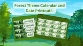 Forest/Nature themed Calendar and Date Printouts