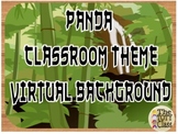Forest Panda Classroom Decor Virtual Background