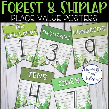 Preview of Forest Place Value Display