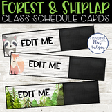 Forest Schedule Cards