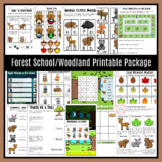 Forest School/Woodland Animals Printable Homeschool Package