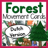 Forest Themed Movement Cards - Dutch